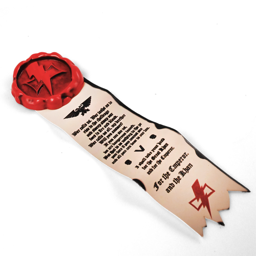 Seal Of White Scars | 8 cm | Metal Żywica | Przypinka | Warhammer 40k na Arena.pl