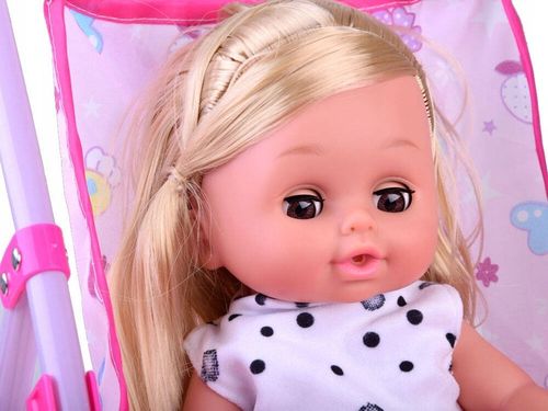 Zestaw lalka interaktywna wózek krzesełko ZA4286 na Arena.pl