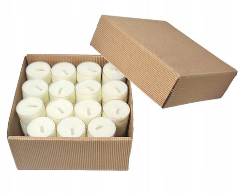 Podgrzewacz Tealighty sojowe bezzapachowe w przezroczystej osłonie - na Arena.pl