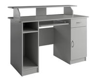 Biurko z Nadstawką 1- Drzwiowe z Szufladą 120cm Szary MAXIM MX - 4 kolory