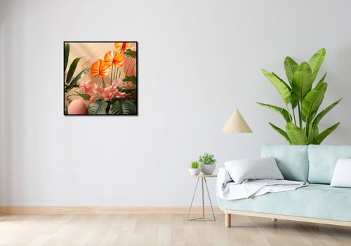 Plakat 70x70cm Pomarańczowy Raj na Arena.pl