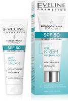 EVELINE SPF 50 Lekki Krem pielęgnujący Filtry+Niacynamid do cery tłustej