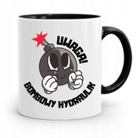 Kubek Czarny Prezent Dla Hydraulika Bombowy Z Nadrukiem Ze Zdjęciem