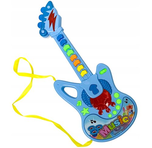 Interaktywna gitara muzyczna zabawka dla dzieci świeci melodie 8klawiszy na Arena.pl
