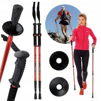 Kije do NORDIC WALKING Kijki trekking KOMPLET 2szt ROZPKŁADANY CHODZENIA
