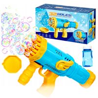 PISTOLET DO BANIEK Mydlanych AUTOMAT generator OŚWIETLENIE LED + PŁYN