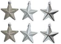 Kpl. 6 bombek gwiazdek szampańskich