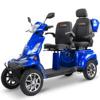 Dwuosobowy skuter elektryczny BILI BIKE SHINO QUADRO DOPPIO LIT niebieski