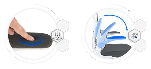 fotel zeo czarny biały na Arena.pl