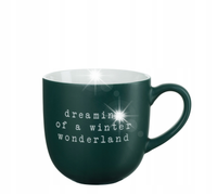 ASA Hey! Kubek Hey! 350ml do kawy "Dreaming of a Winter Wonderland" zielony