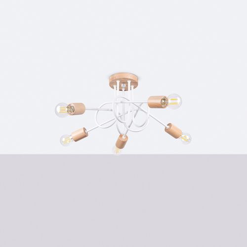 Żyrandol EMBER 5 biały na Arena.pl