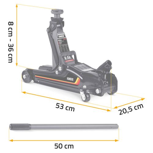 Podnośnik samochodowy 2,5 t Humberg HM-380 na Arena.pl