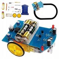Robot jeżdżący Line Follower Zestaw do nauki lutowania DIY Instrukcja PL