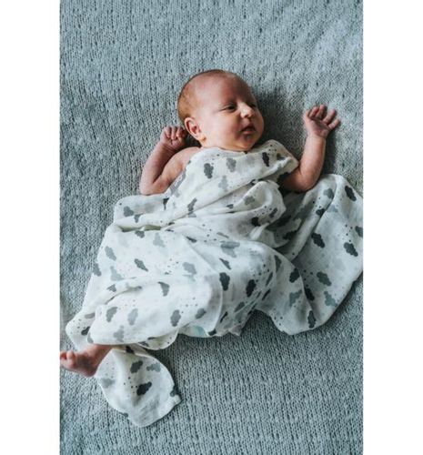 Pieluszka Bambusowa z Jonami Srebra (Chmurki Szare na Arena.pl