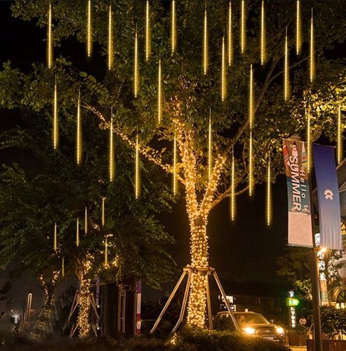 SOPLE METEORY LED BIAŁE CIEPŁE LAMPKI PADAJĄCY ŚNIEG 50cm IP44 - SOPLE LED na Arena.pl