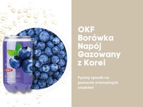 OKF Sparkling Blueberry koreański napój gazowany borówka 350 ml na Arena.pl