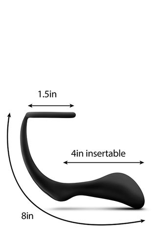 anal adventures cock ring plug black na Arena.pl