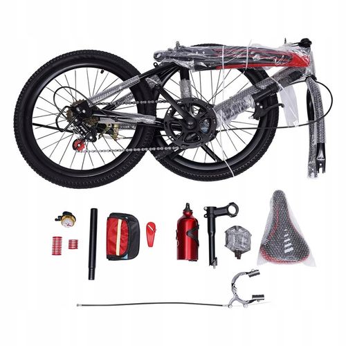 20” 6-biegowy dziecięcy rower górski czerwony. na Arena.pl