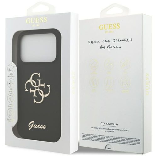 etui guess silicone big 4g script do     iphone 17 pro czarny na Arena.pl