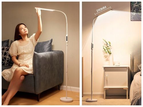 LAMPA LED STOJĄCA PODŁOGOWA BIAŁA LAMPKA BIURKOWA NOCNA USB PILOT na Arena.pl