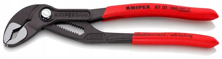 Szczypce nastawne do rur Cobra 180 mm żabka klucz Knipex 87 01 180 zdjęcie 6