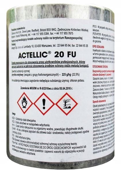Actellic 20FU świece dymne 90g Actellic zdjęcie 2