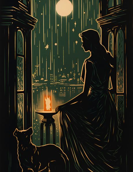 Plakat 50x65cm Nocne Szeptanie zdjęcie 1