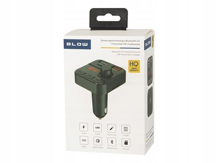 Transmiter FM BLOW Bluetooth 5.0 USB ładowarka 3,1A zdjęcie 2