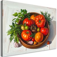 Obraz do kuchni jadalni restauracji, Martwa natura pomidory 30x20