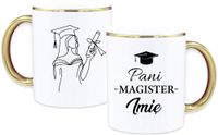 KUBEK PREMIUM Z NADRUKIEM PREZENT PANI MAGISTER IMIĘ ORYGINALNY UPOMINEK