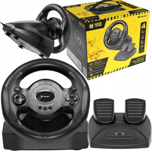 2 x KIEROWNICA Z PEDAŁAMI 4w1 PC PS3 PS4 XBOX ONE WIBRACJE Tracer GAMEZONE na Arena.pl