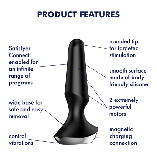 korek analny plug-ilicious 2 black satisfyer na Arena.pl