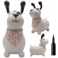 Skoczek gumowy dla dzieci do skakania z pompką REKSIO z bandaną Sun Baby