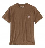Koszulka męska T-shirt Carhartt Heavyweight Pocket K87 B00 Oiled Walnut XS