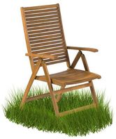 Krzesło Ogrodowe Drewniane Składane i Regulowane Akacja Egzotyczna