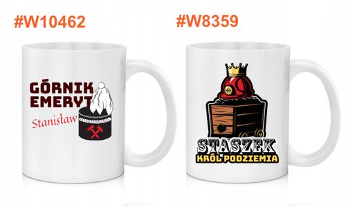 Prezent dla Górnika Barbórkę Urodziny Kubek z Nadrukiem + Imię na Arena.pl