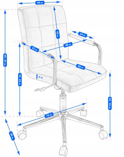 krzesło quatro welur szare na Arena.pl