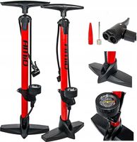 STACJONARNA POMPKA ROWEROWA METALOWA MANOMETR AMIO