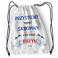 Plecak Dla Kuzyna Sportowy Szkolny Worek Torba Z Nadrukiem Ze Zdjęciem