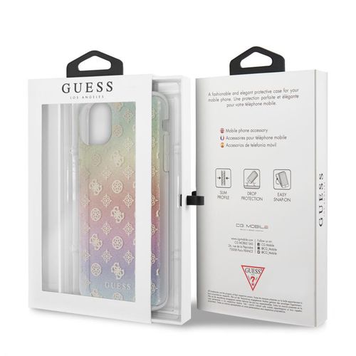 Guess 4G Peony Electroplated Pattern - Etui iPhone 11 Pro Max (tęczowy) na Arena.pl