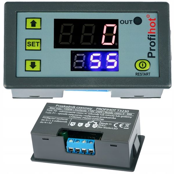 TIMER PROGRAMATOR PRZEKAŹNIK CZASOWY ZEGAR CZASÓWKA 230V 1500W T3230 zdjęcie 1