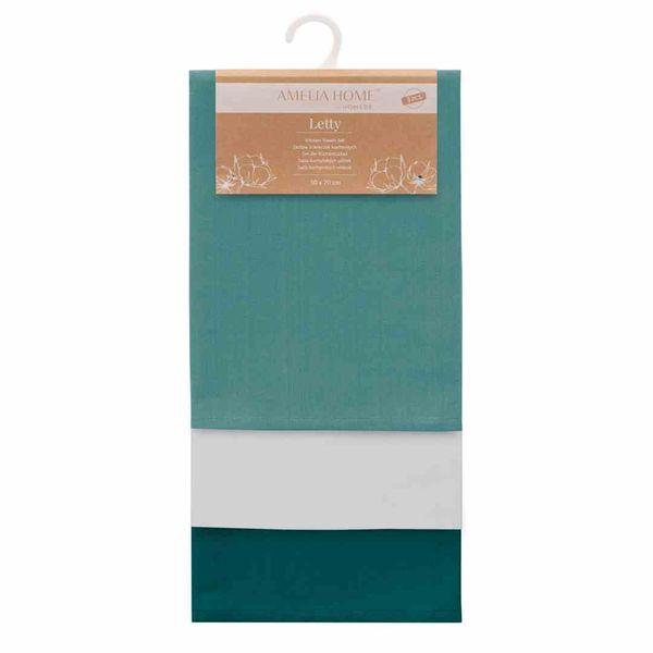 KIT/AH/LETTY/PLAIN/TURQUOISES/3PACK/50X70 zdjęcie 3