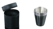 Kieliszki Turystyczne Stal Nierdzewna 30 ml w Etui
