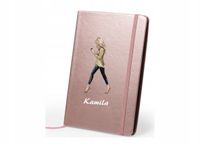 Notes metaliczny A5 nadruk UV TWOJE imię TANIO