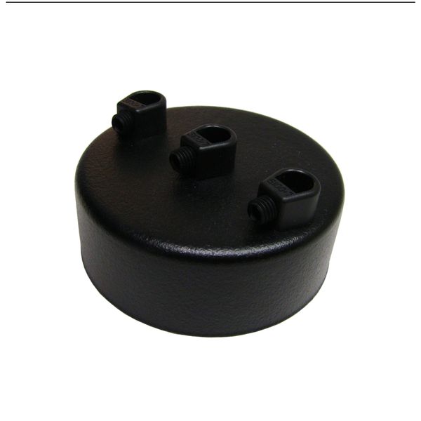 Podsufitka Sufitowa fi 100mm Czarna 3 otwory zdjęcie 1