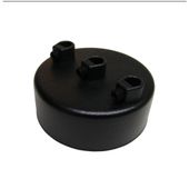 Podsufitka Sufitowa fi 100mm Czarna 3 otwory