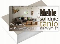Wizytówki firmowe 100szt RÓŻNE WZORY do wyboru MEBLE NA WYMIAR