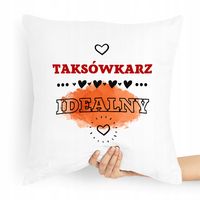 Poduszka Prezent Dla Taksówkarza Idealnego Z Nadrukiem Ze Zdjęciem