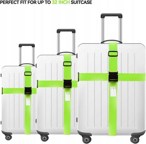 DO WALIZKI BAGAŻU PAS ZABEZPIECZAJĄCY BAGAŻ SPINAJĄCY 4x + PRZYWIESZKI 2x na Arena.pl