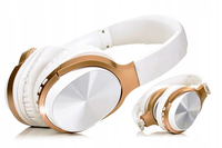 PREZENT dla DZIEWCZYNY SŁUCHAWKI Bluetooth SKŁADANE w Kolorze Białym